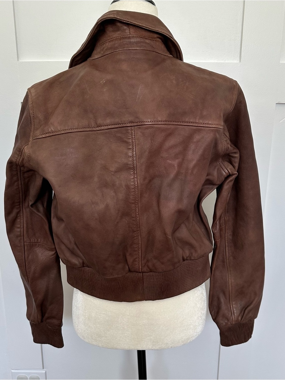 Mango Leather Jacket - Picture 5 of 13
